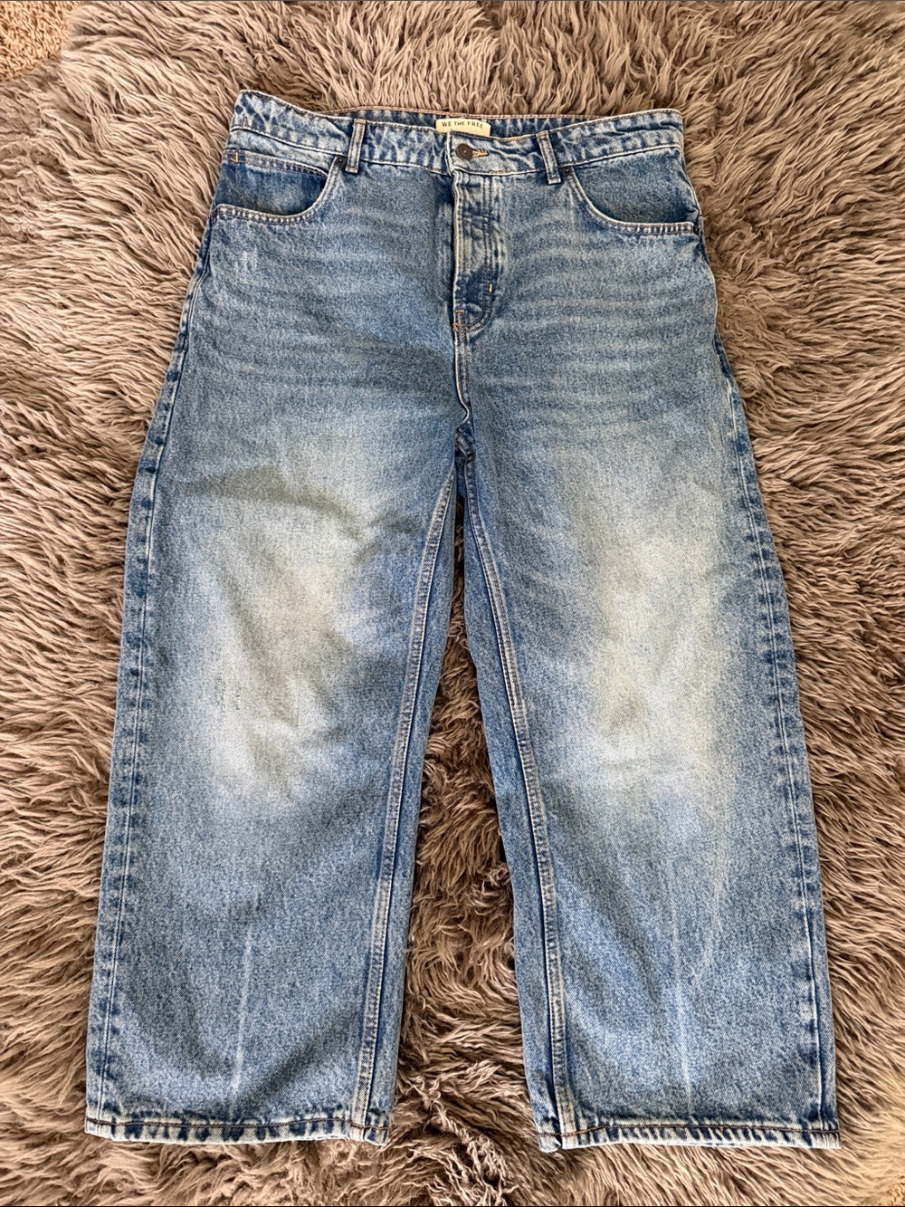 Free People Boyfriend Jeans in Light Wash Blue